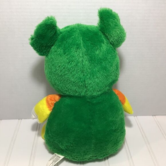 Kelly Toy Owl Plush Green Bird Stuffed Animal Candy Corn Orange White Yellow - Picture 2 of 4